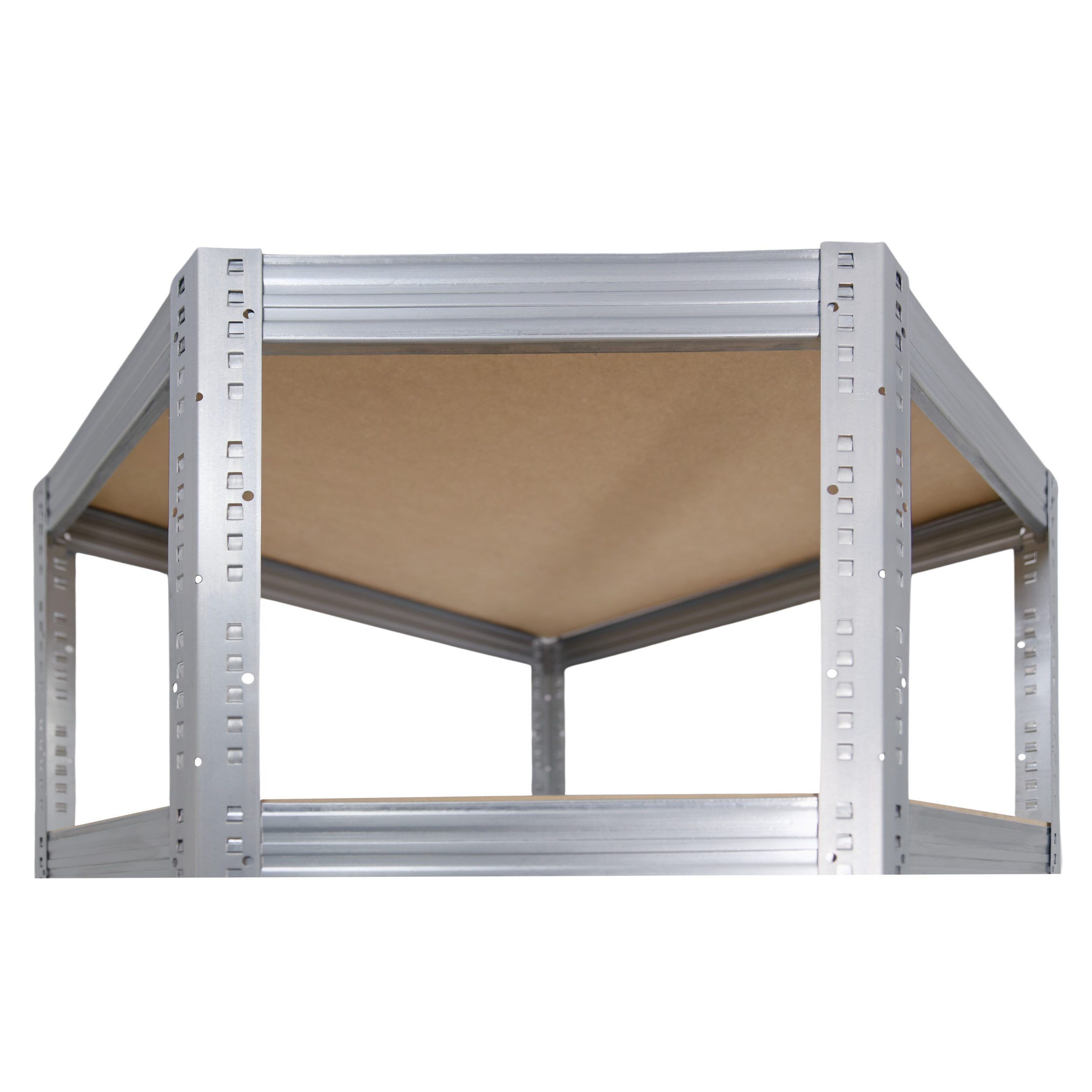 shelfplaza Eckregal PRO, 200x70x40cm verzinkt, Metall Eckregal stehend mit 6 Böden
