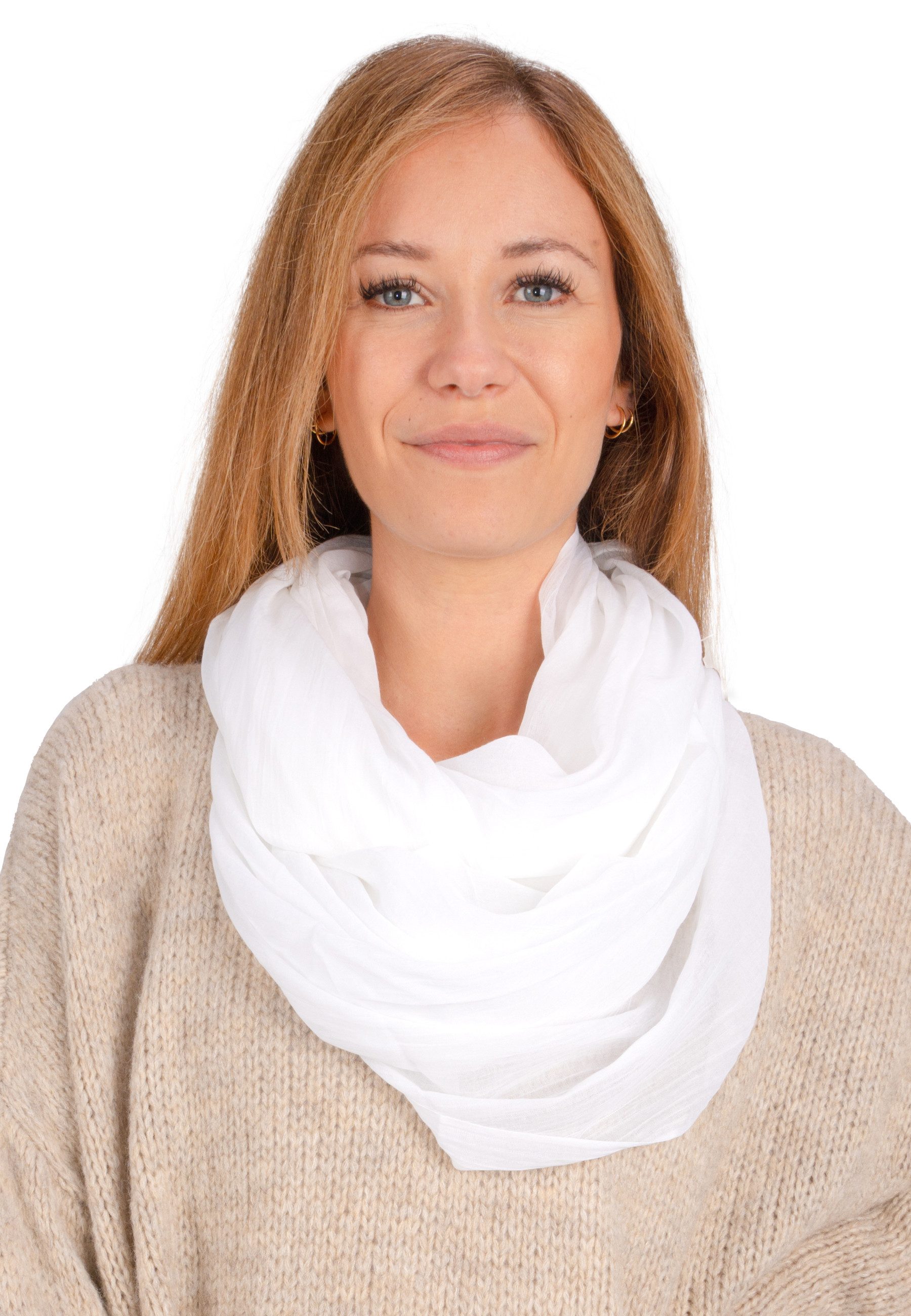 Seasons of April Loop Loop Carina Uni, Leichter & weicher Damen Loop Schal günstig online kaufen