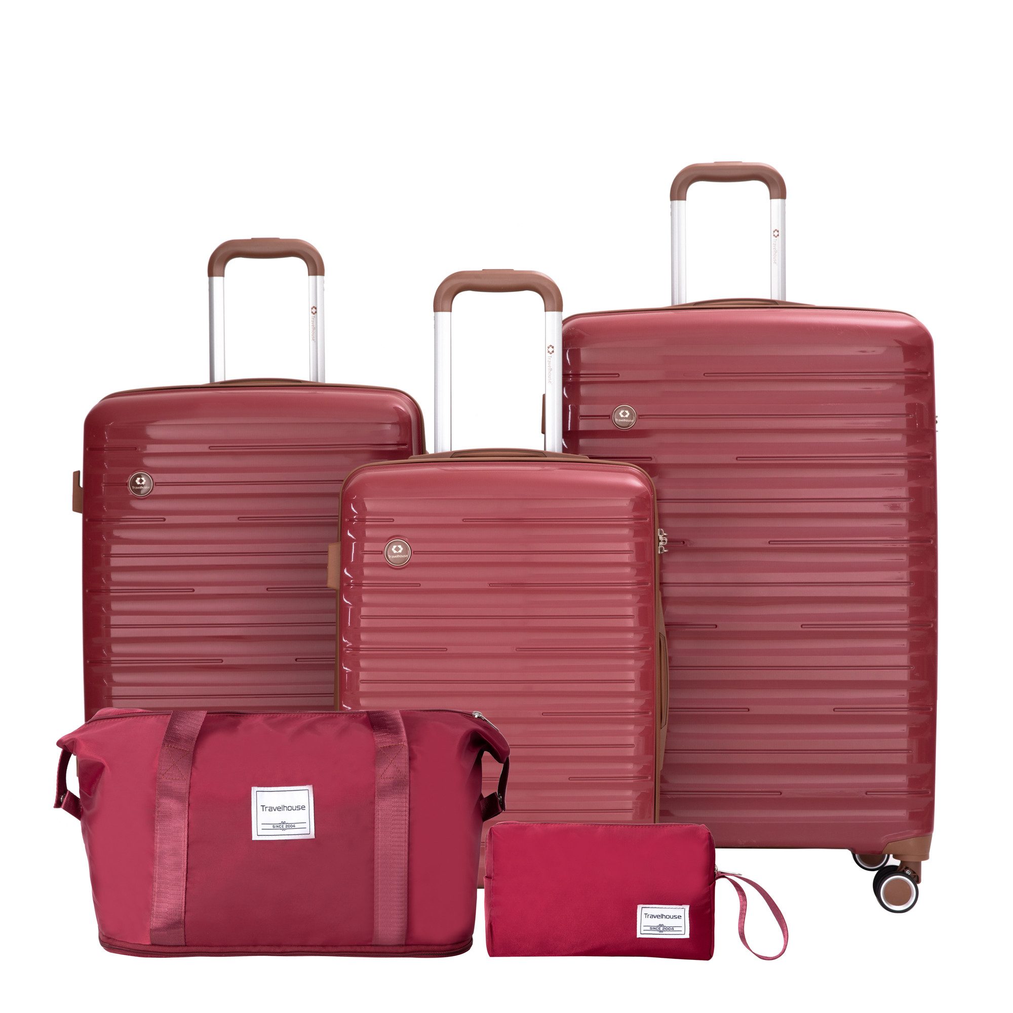 Travelhouse Trolleyset Ascona, 4 Rollen, (Spar-Set, günstig online kaufen