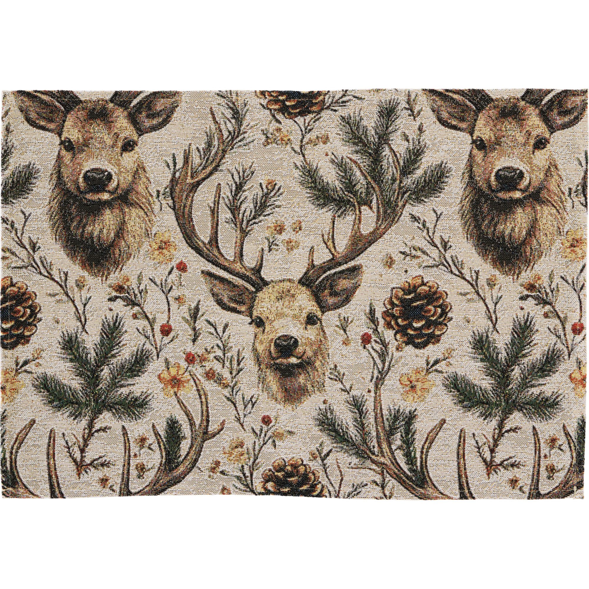 Erwin Müller Platzset Tischset "Hirsch" 2er-Pack, Gobelin Motiv günstig online kaufen