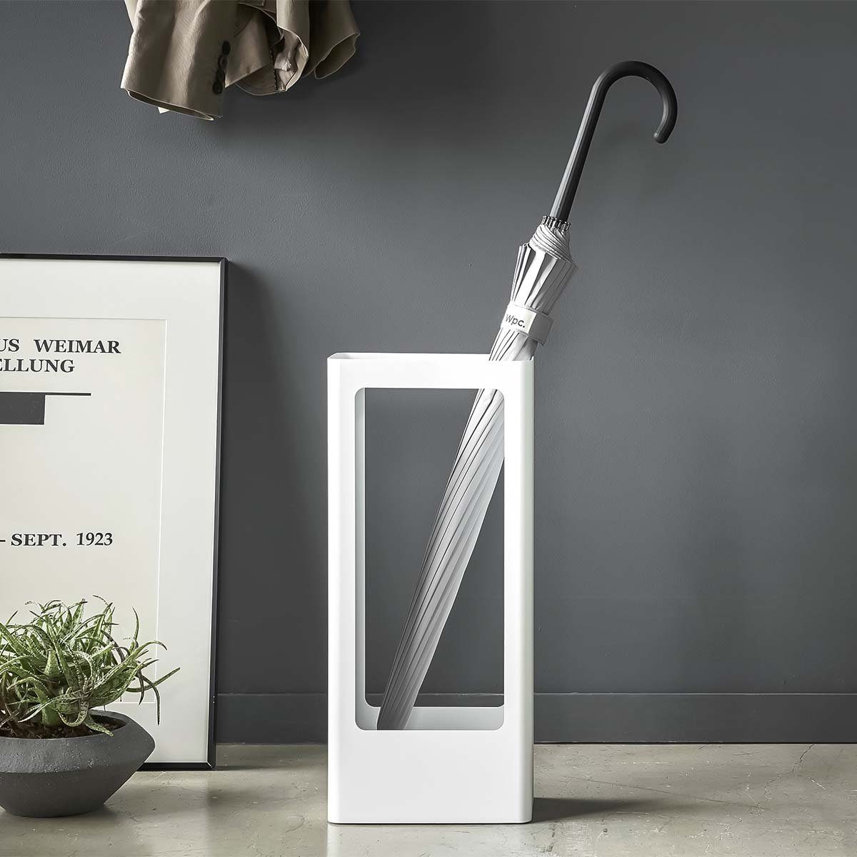 Yamazaki Schirmständer "Tower" Design rechteckig schmal günstig online kaufen
