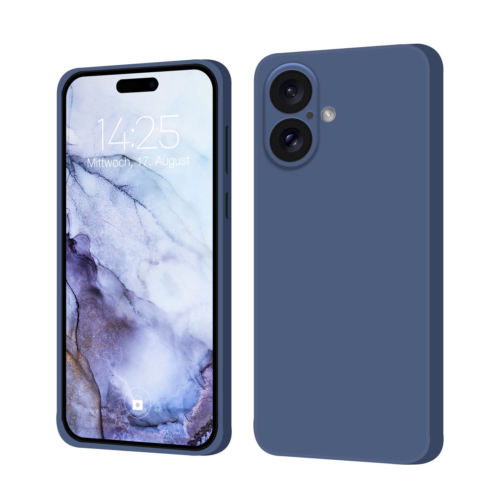 Tec-Expert Handyhülle SoftGrip Cover Hülle für Apple iPhone 16, Handy Case Bumper integrierter Kameraschutz flexibel