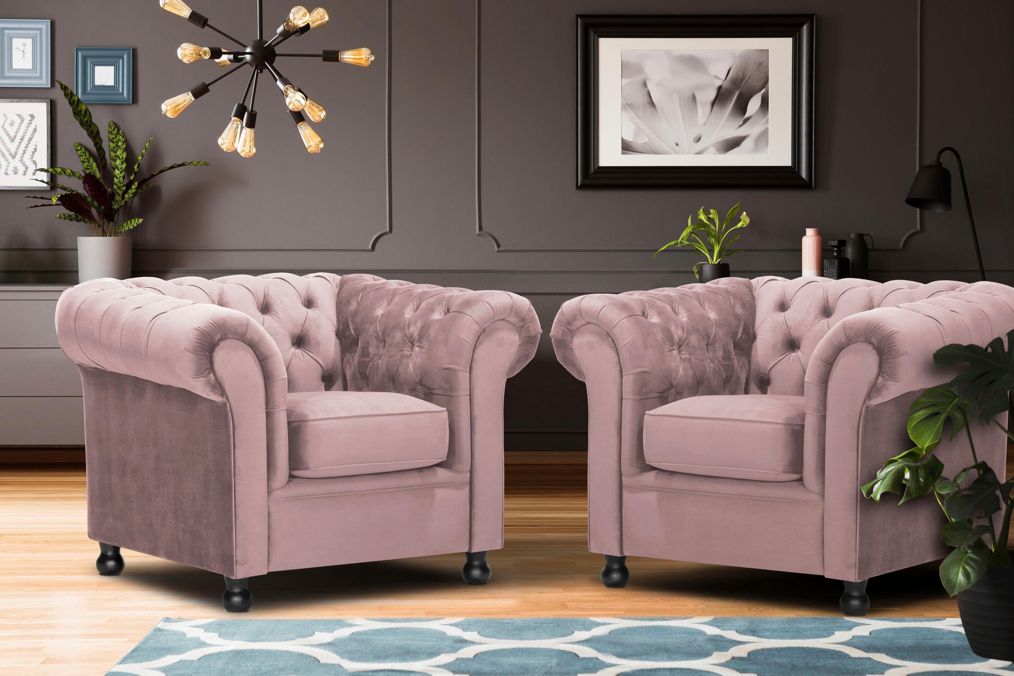 Home affaire Sessel Chesterfield Home, mit günstig online kaufen