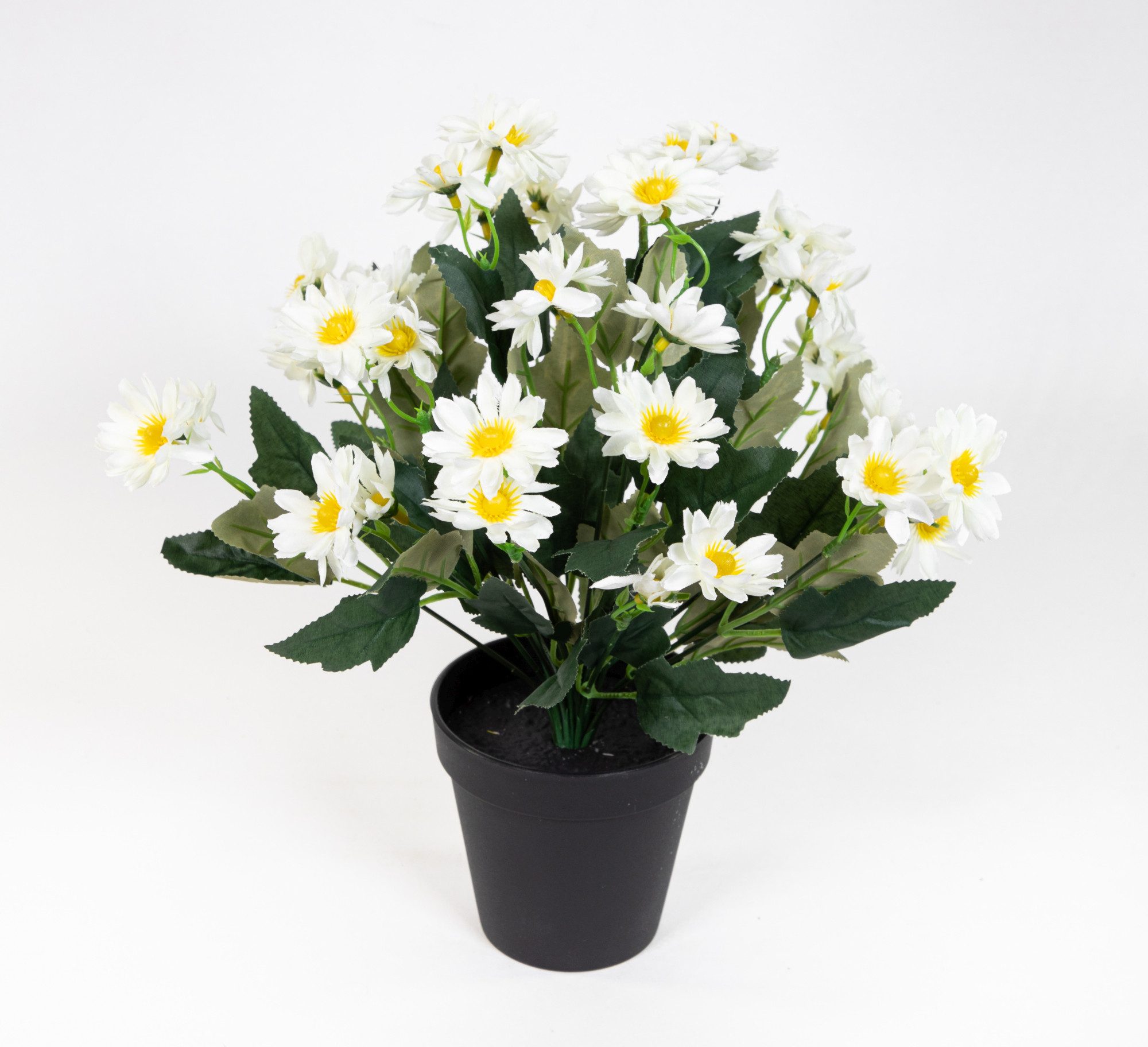Kunstblume Margeritenbusch 32cm im Topf JA Kunstpflanzen künstliche Blume P günstig online kaufen