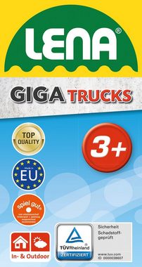 Lena® Spielzeug-Krankenwagen Giga Trucks, gelb-schwarz, Made in Europe