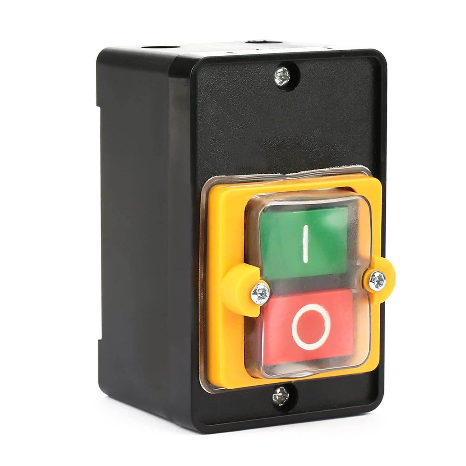 FELIXLEO Lichtschalter Drucktastenschalter AC 380V 10A Kunststoff On Off Schalter (1-St)