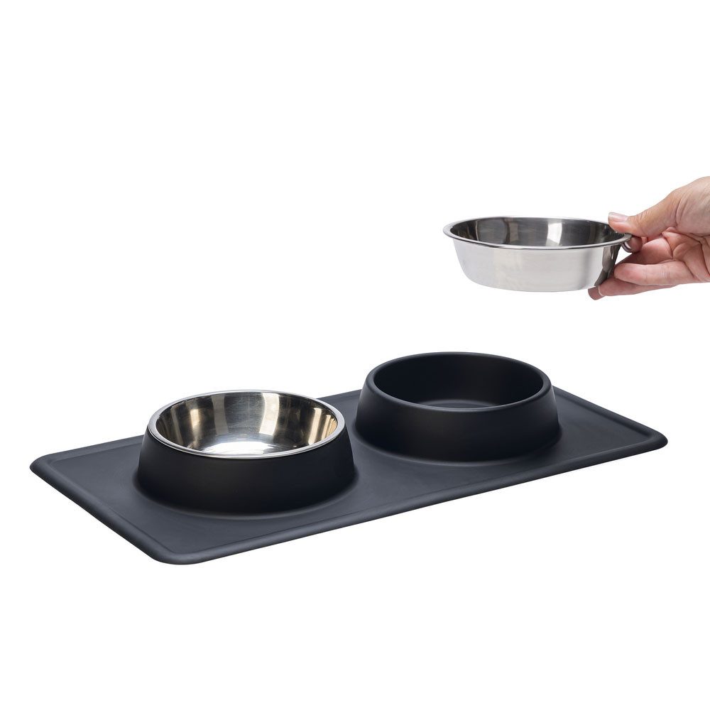 Karlie Napf Karlie Diner Set Dex - Schwarz