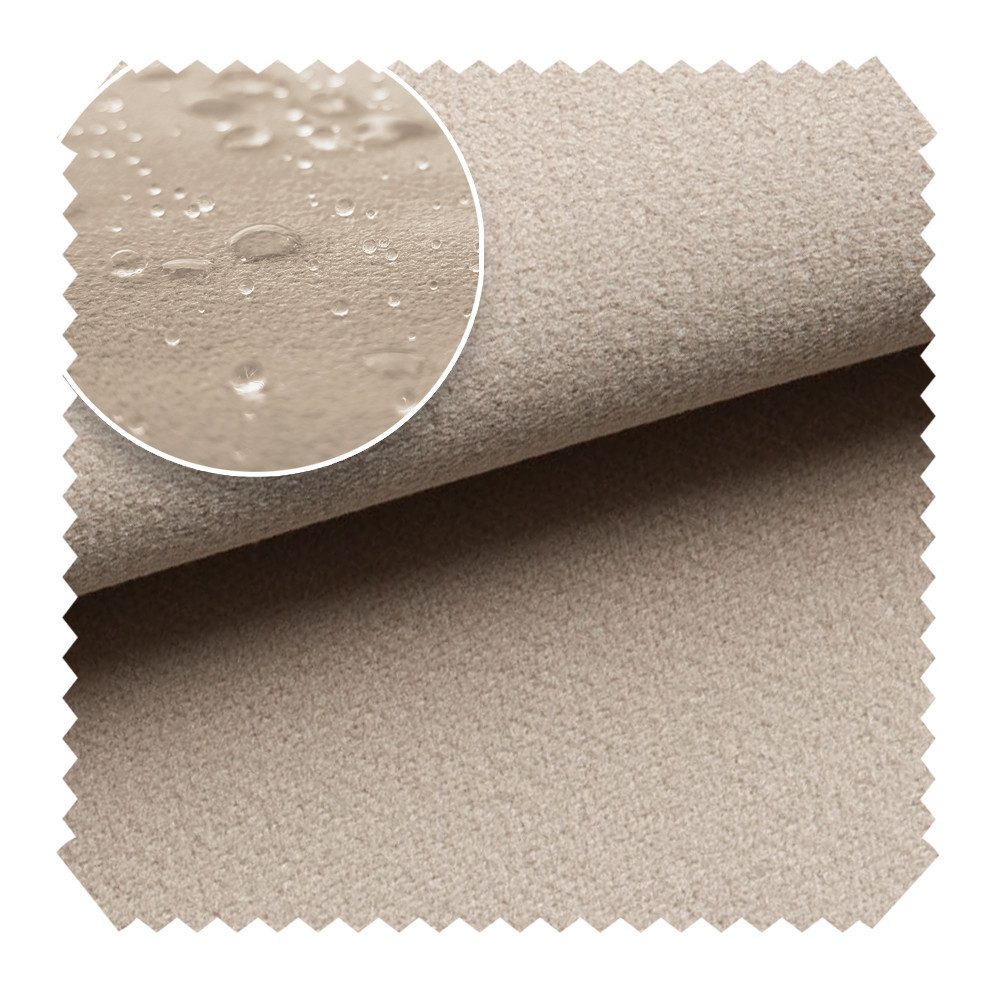 novely® Stoff TRITON - Wasserabweisender Microfaser Velours-Möbelstoff Wildleder-Opt, Wasserfest, Schmutzabweisend, Meterware, 1lfm