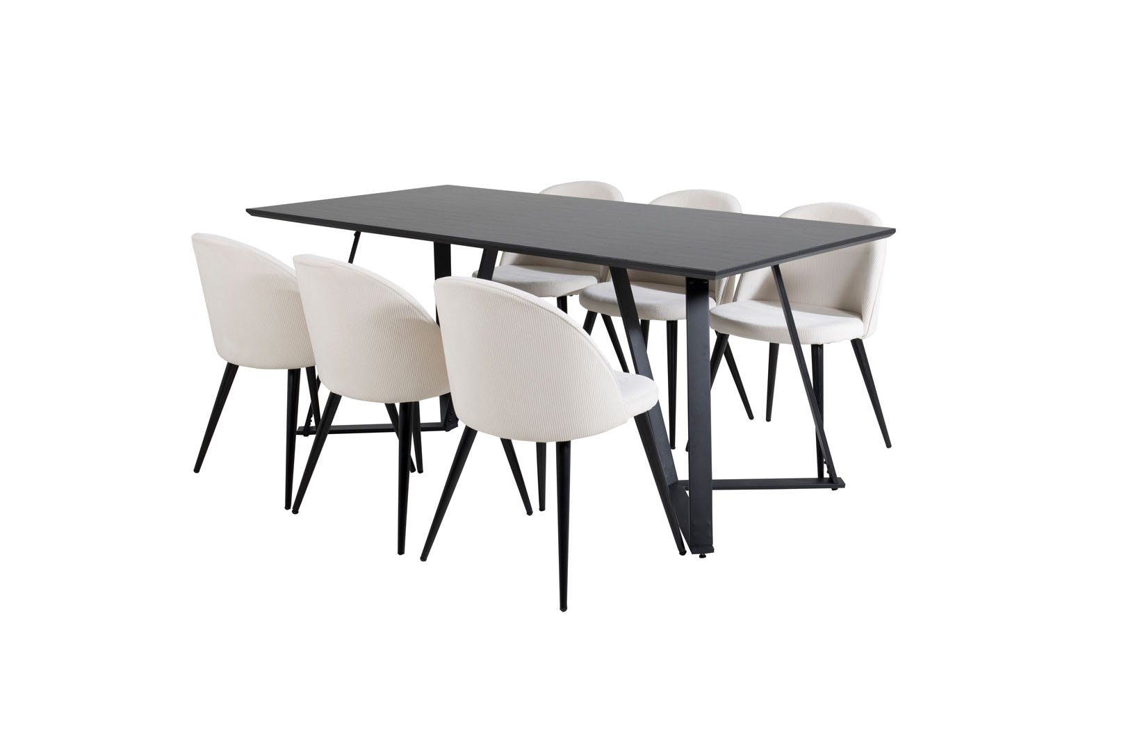 ebuy24 Essgruppe MarinaBLBL Essgruppe Esstisch schwarz günstig online kaufen