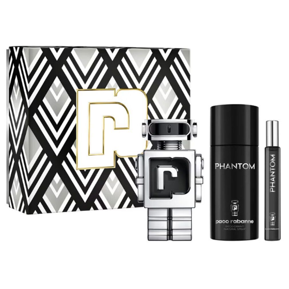 Duft-Set Paco Phantom Eau de Toilette Spray 100ml Set 3 Artikel