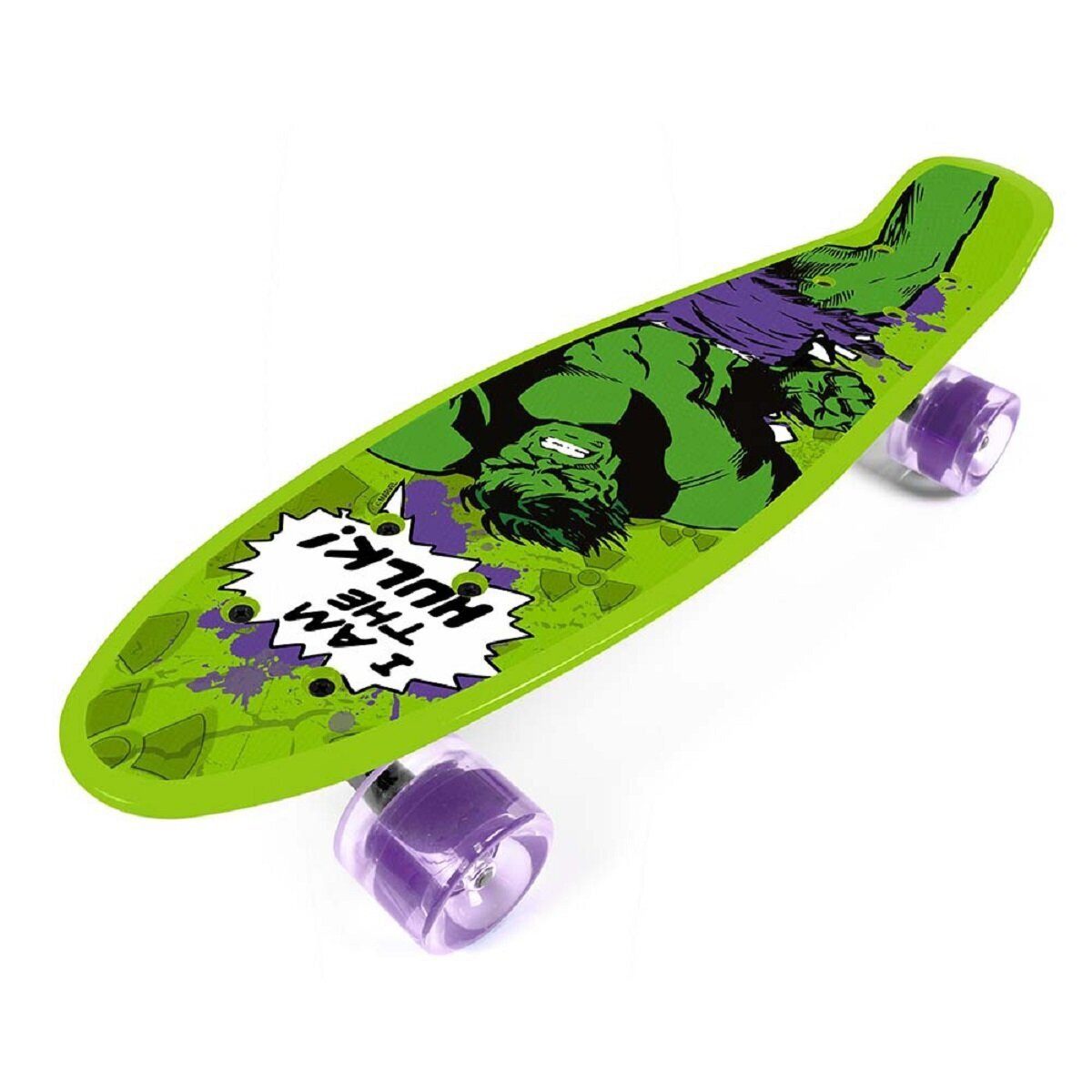 MARVEL Skateboard Marvel Hulk Pennyboard – Kompaktes Skateboard für Kinder