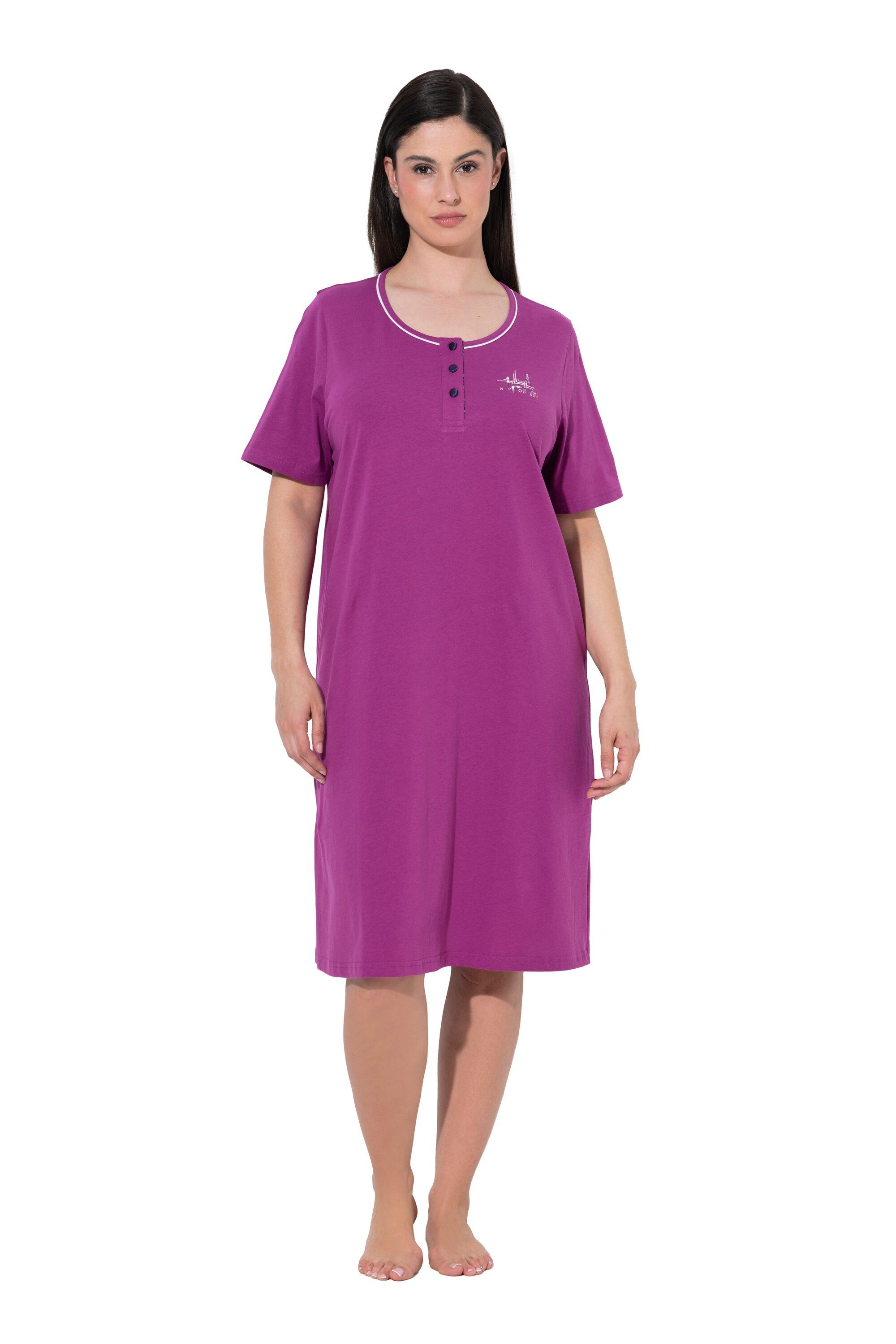 Ulla Popken Bigshirt Bigshirts 2er-Pack Karo/Paisley Rundhals Halbarm