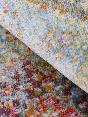Teppich Harleen, carpetfine, rund, Höhe: 8 mm, Vintage Look, Wohnzimmer