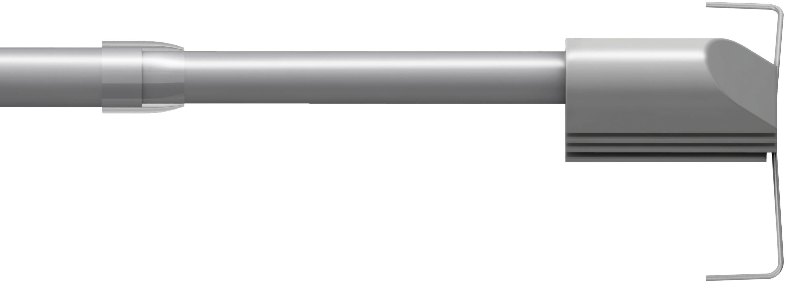 Scheibenstange ø 12 mm", GARESA, Ø 12 mm, ausziehbar, ohne Bohren, geklemmt, Montage am Fensterrahmen, ausziehbar, Klemmfunktion, ohne Bohren chromfarben