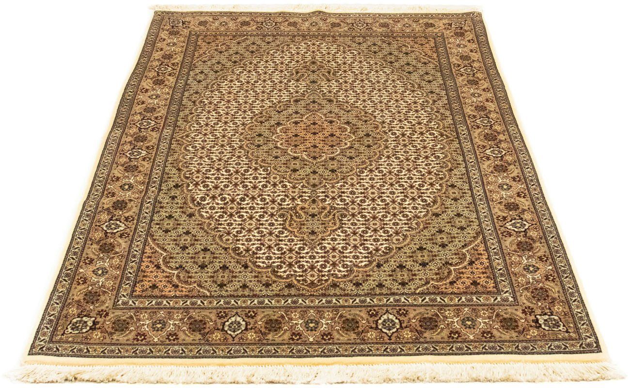 Orientteppich Perser - Täbriz - Royal - 166 x 100 cm - hellbraun, morgenland, rechteckig, Höhe: 7 mm, Wohnzimmer, Handgeknüpft, Einzelstück mit Zertifikat