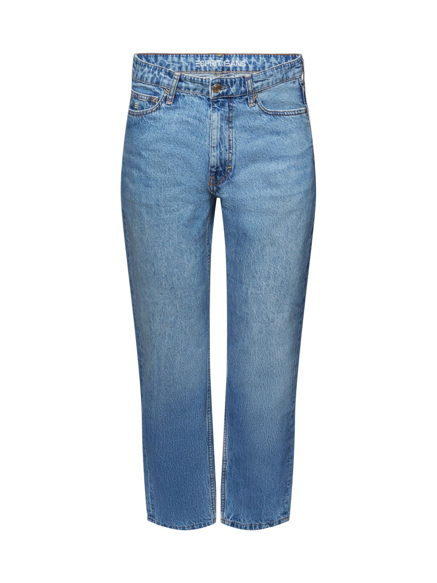 Esprit Straight-Jeans Lockere Retro-Jeans mit mittlerer Bundhöhe
