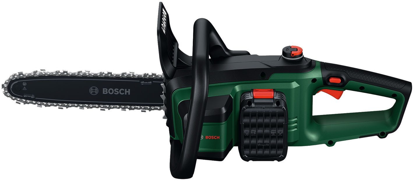 Bosch Home & Garden Akku-Kettensäge PKE18V-30-28 KIT, 30 cm Schwertlänge, inkl. Akku und Ladegerät, für schnelles und einfaches Schneiden von großen Ästen und Stämmen