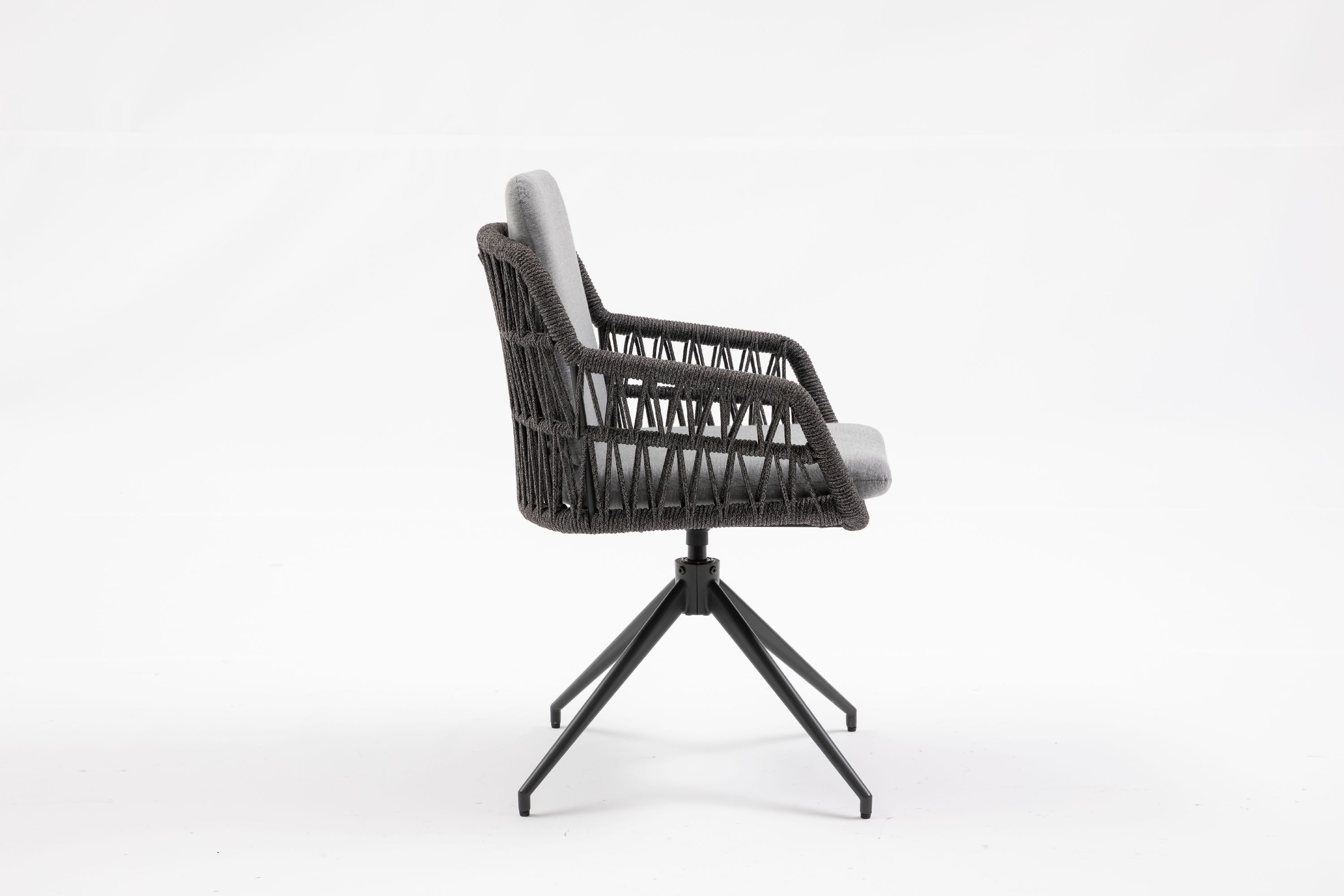 casa NOVA Gartenstuhl casa NOVA Gartenstuhl ANDRIA BHT 63x78x61 cm grau Stapelstuhl