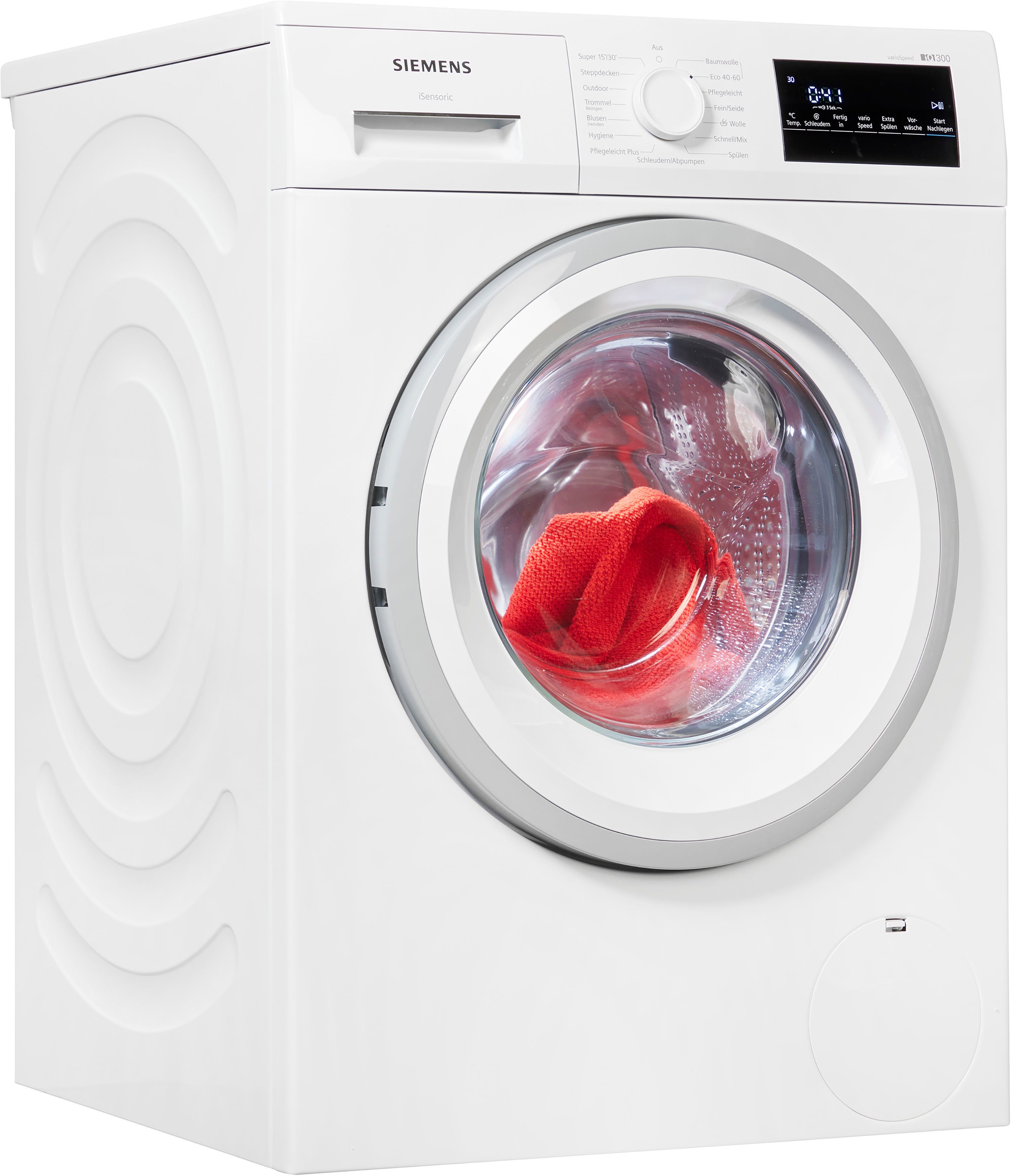 SIEMENS Waschmaschine Effizient, 1400 kg, - leise U/min, WM14NK23, langlebig und iQdrive 8