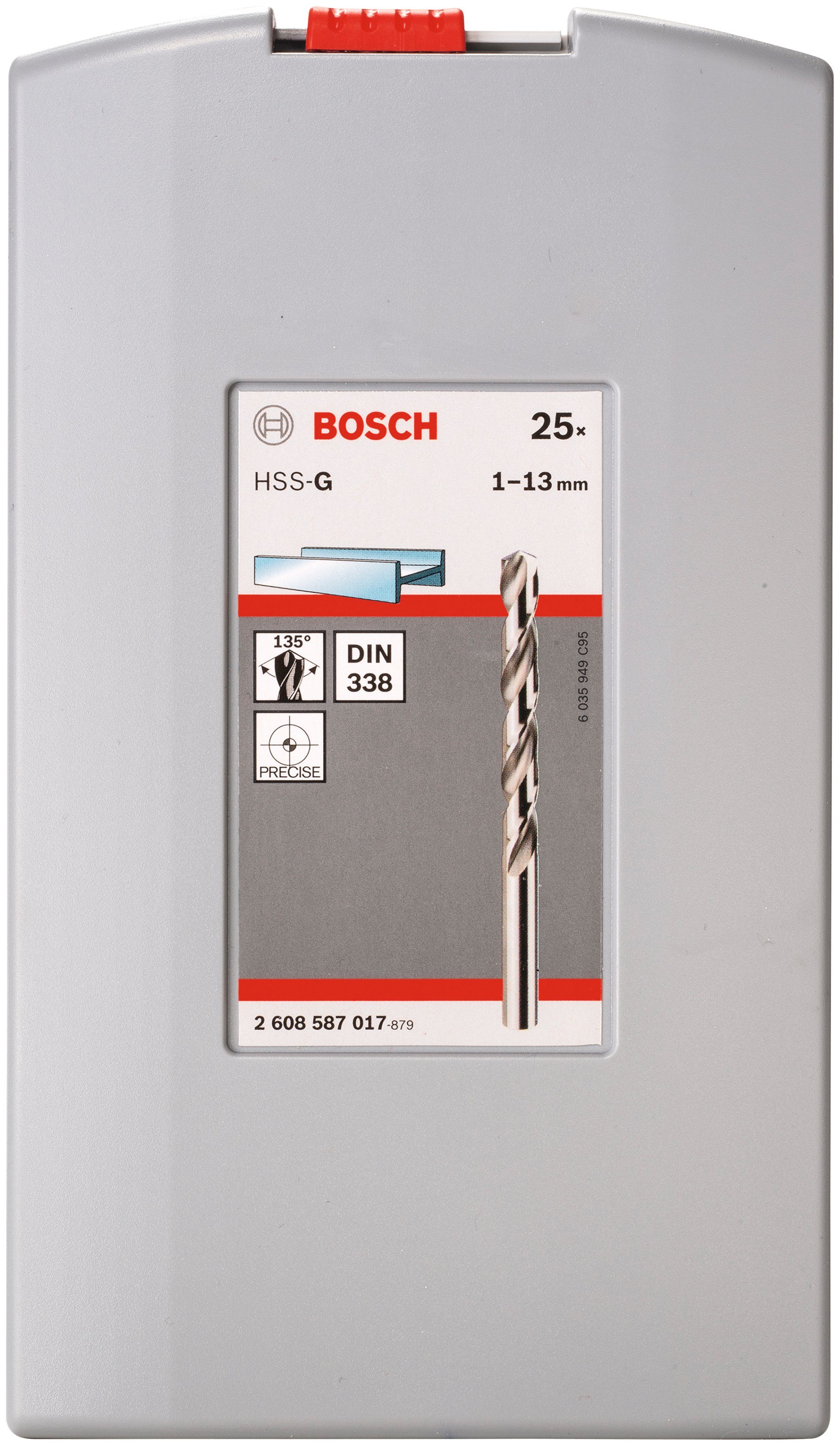 Professional HSS-G Bosch Metallbohrer-Set 25-tlg), ProBox, (Set, Bohrersatz