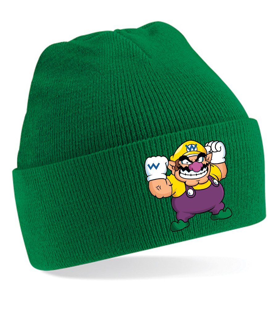 Blondie & Brownie Beanie Unisex Erwachsenen Mütze Wario Mario Gegner Gaming Maigrün