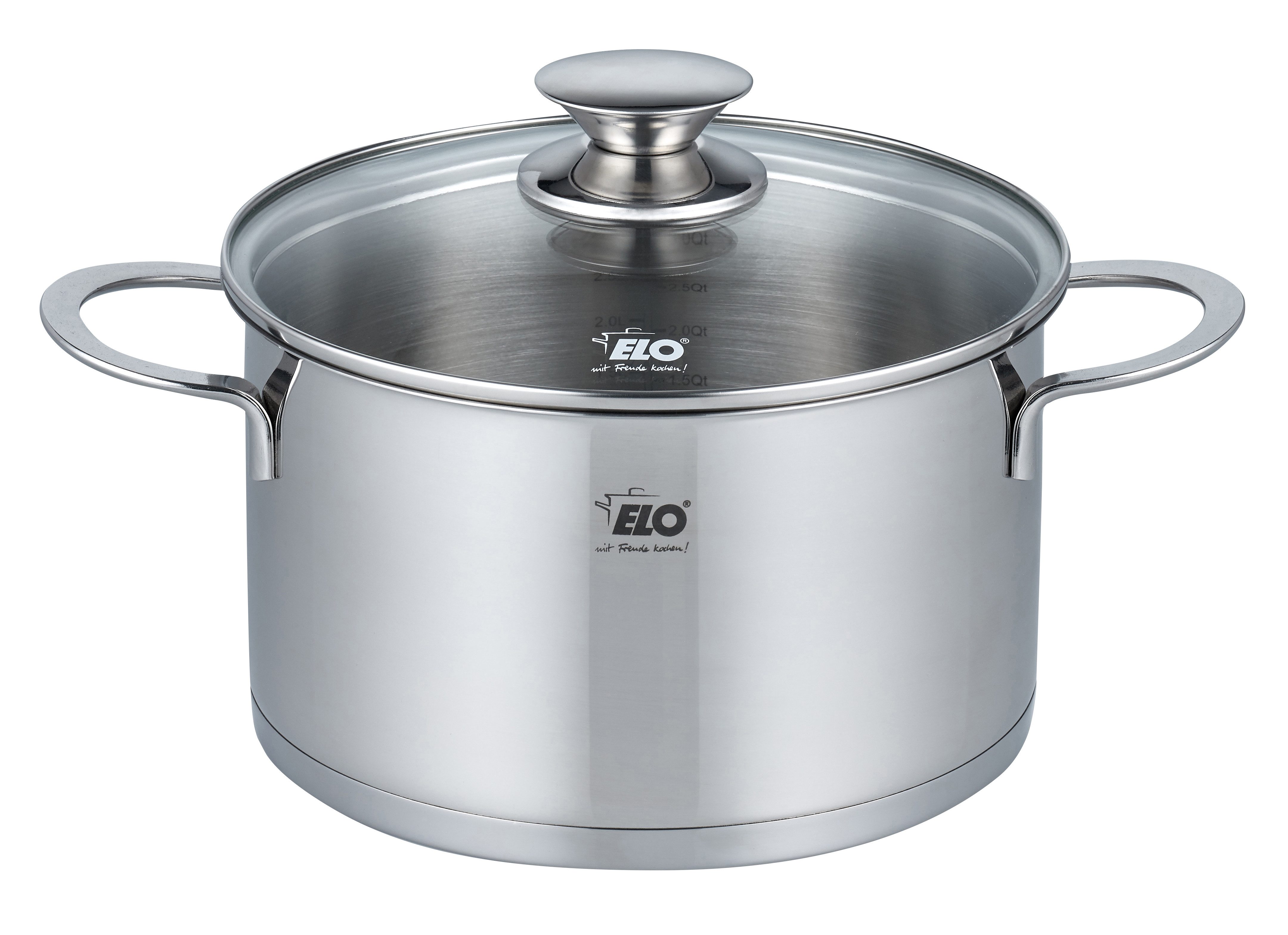 Elo Bratentopf Galant, Edelstahl 18/10, integriertes Öl- Dosier-System, Induktion, Ø 20 cm