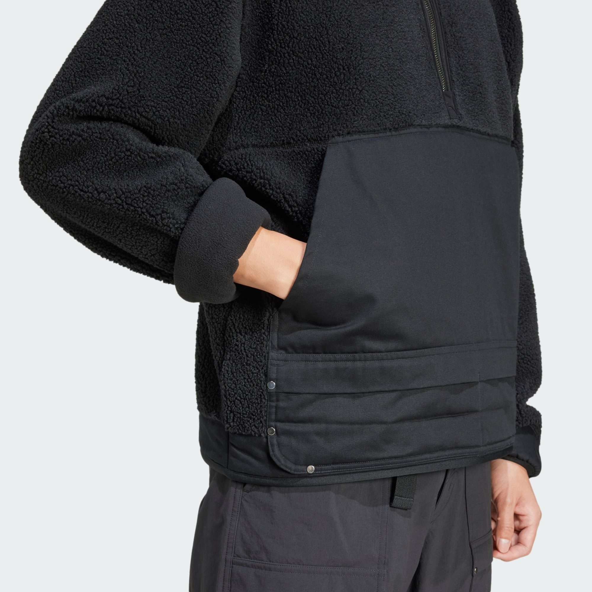 adidas Originals Fleecejacke PREMIUM ESSENTIALS FLEECE SWEATSHIRT (1-St)