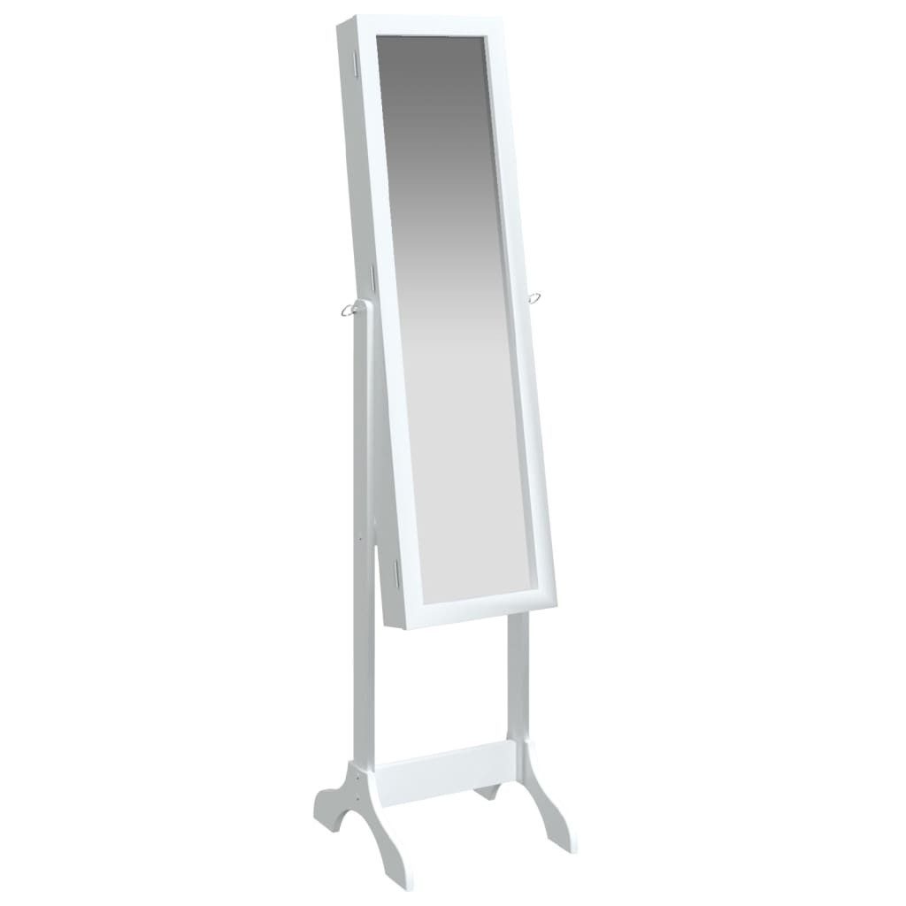 vidaXL Spiegel Standspiegel Weiß 34x37x146 cm (1-St)