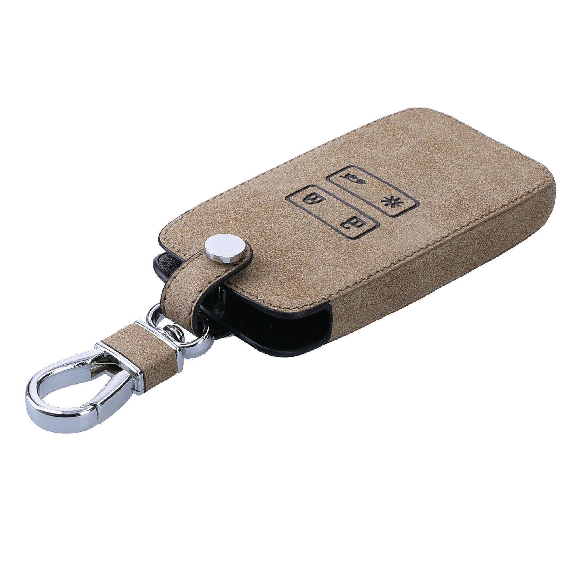 Cover Case Schlüsselhülle für Schlüssel kwmobile Schlüsseltasche Autoschlüssel Hülle Kunstleder - Renault, Schutzhülle