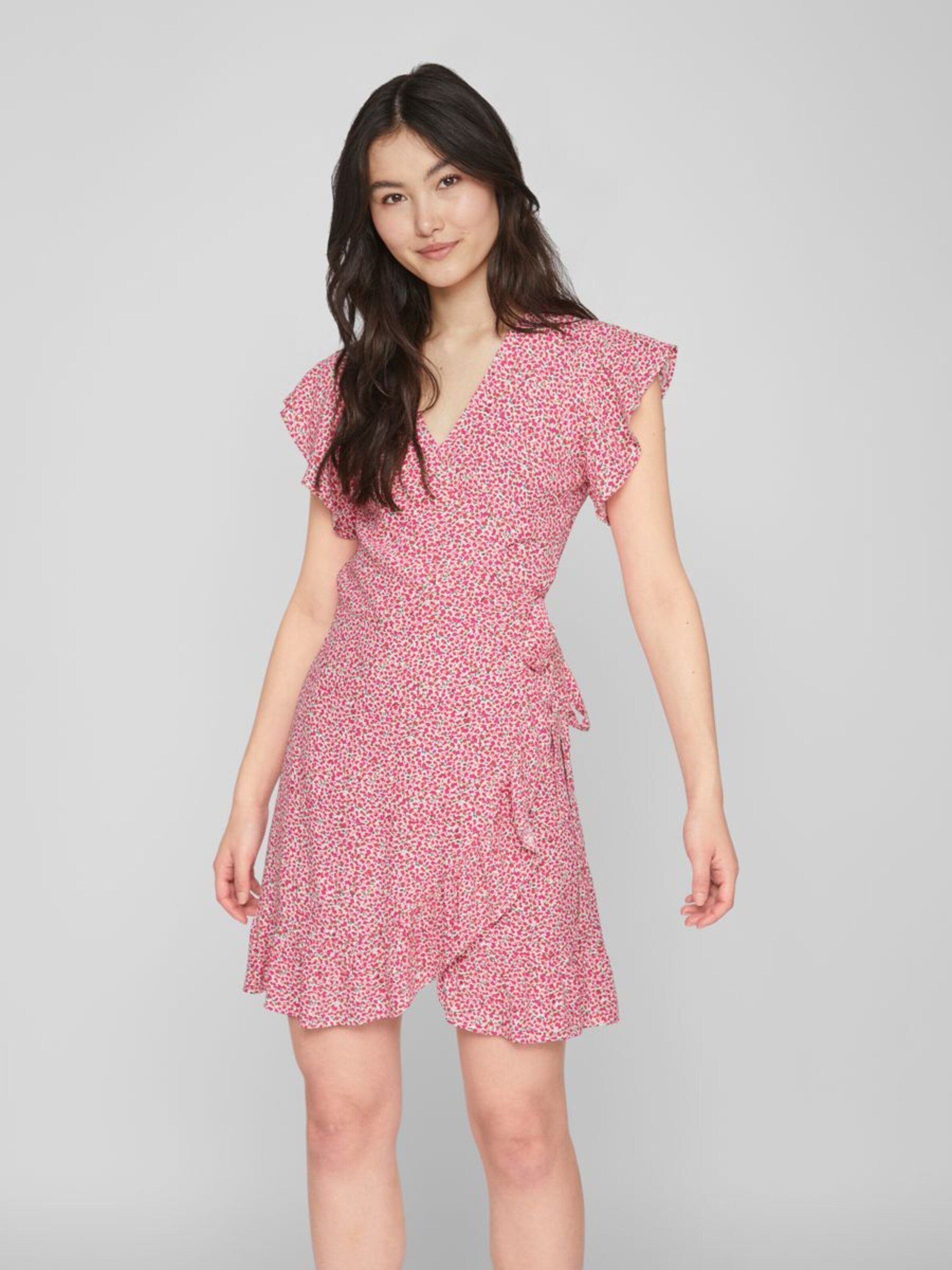 Vila Sommerkleid (1-tlg) Wickel-Design