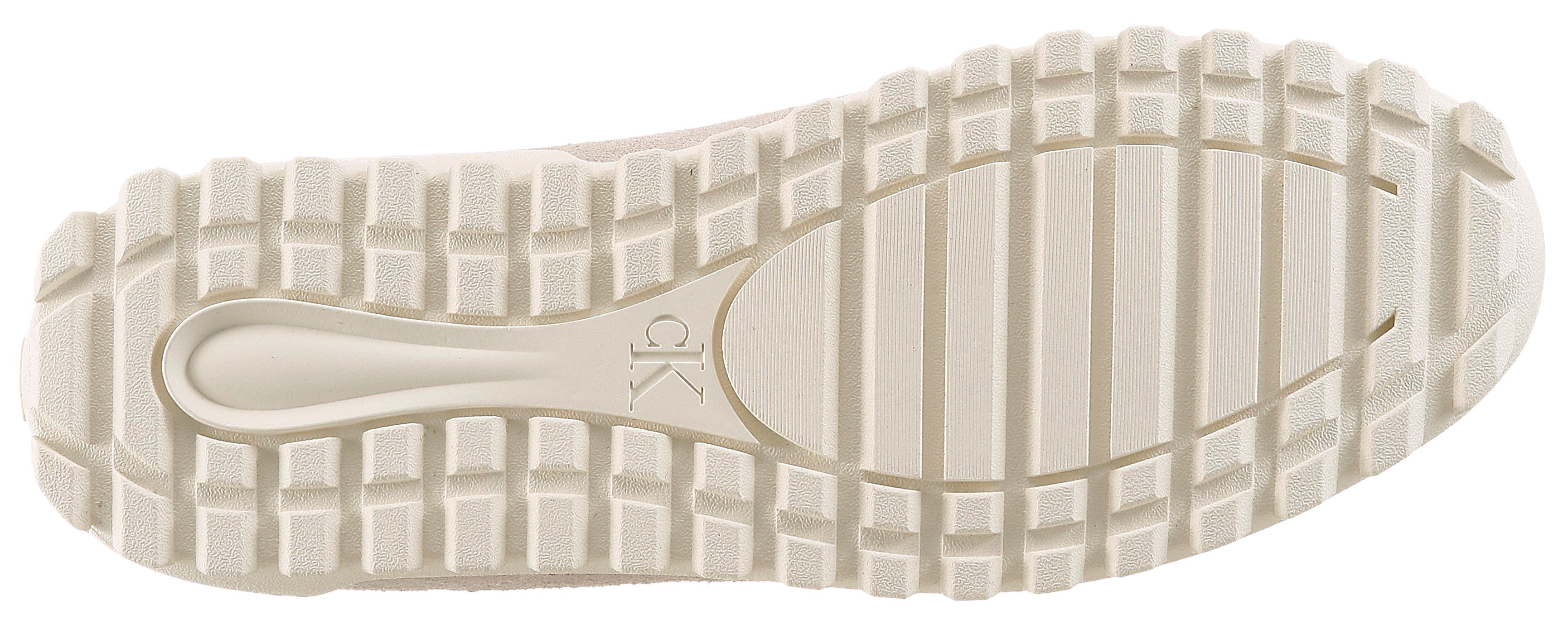 Calvin Klein LOW PROFILE RUN MG SUE DB LACES Sneaker Freizeitsneaker, Halbschuh, Schnürschuh mit Profilsohle