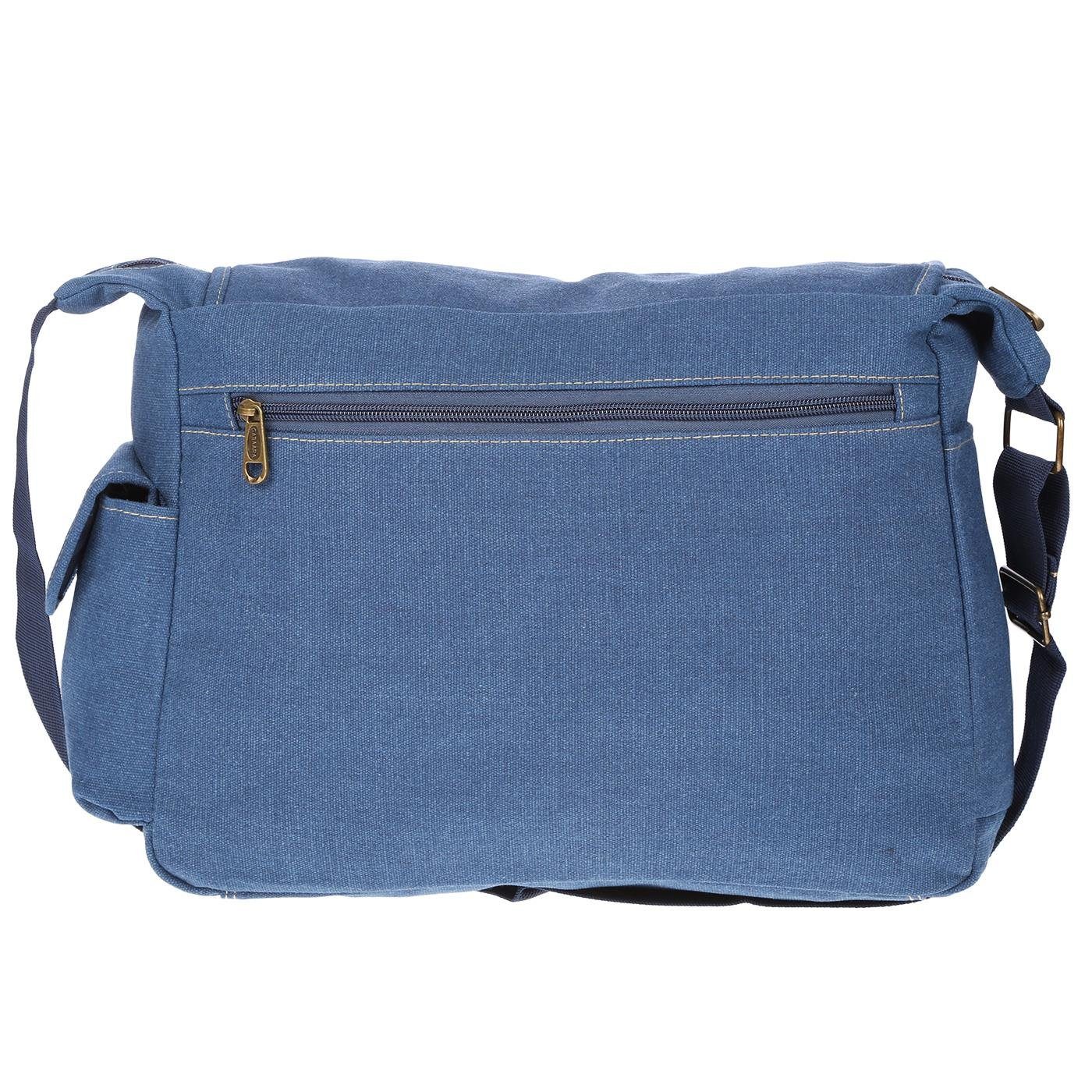 Christian Wippermann Businesstasche Große XL Herren Damen Tasche Umhängetasche Canvas Bag, Messenger