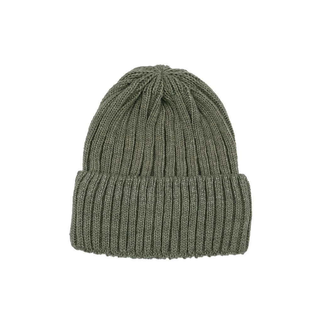 Strickmütze Strickmütze, Lurexstreifen, Rippe
