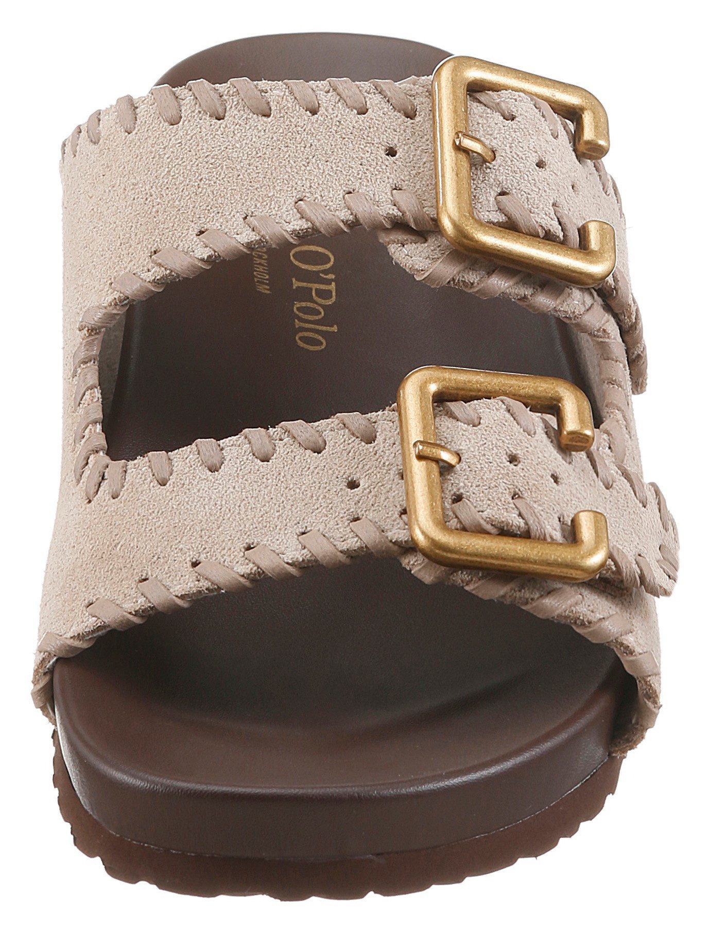 Marc O'Polo Floria Pantolette Sommerschuh, Hausschuh, Strandschuh mit Ziernähten – Bild 4 von 5