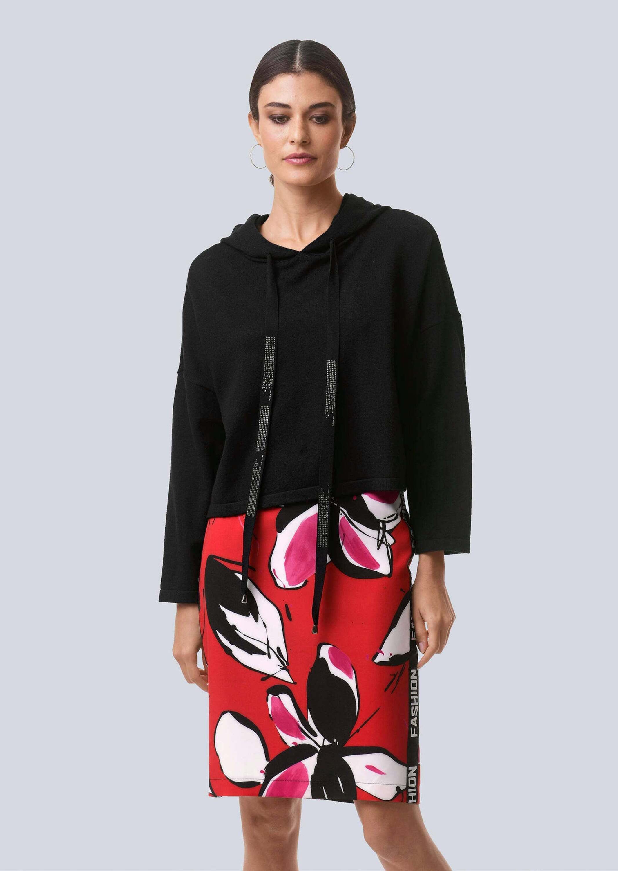 Alba Moda Midirock Rock mit floralem Dessin