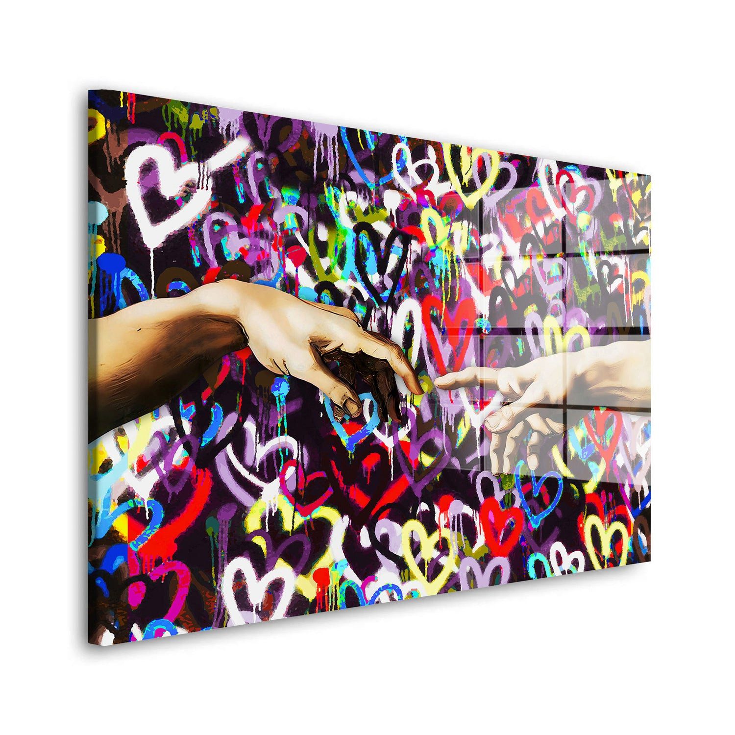 Acrylglasbild Touch Pop Art Style Acrylglas Wandbild Bild Wanddeko Wohnzimmer XL