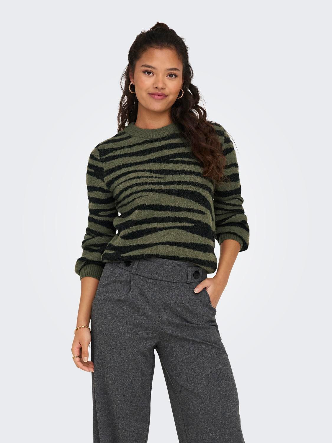 Strickpullover JDYLORRAINE ANIMAL L/S PULLOVER KNT NOOS