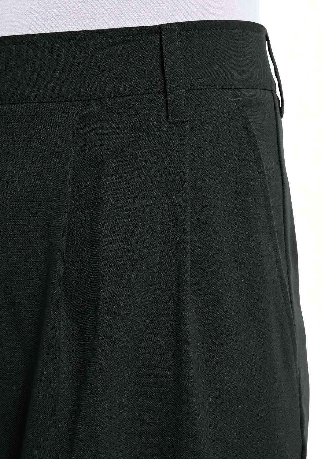 Replay Bundfaltenhose black