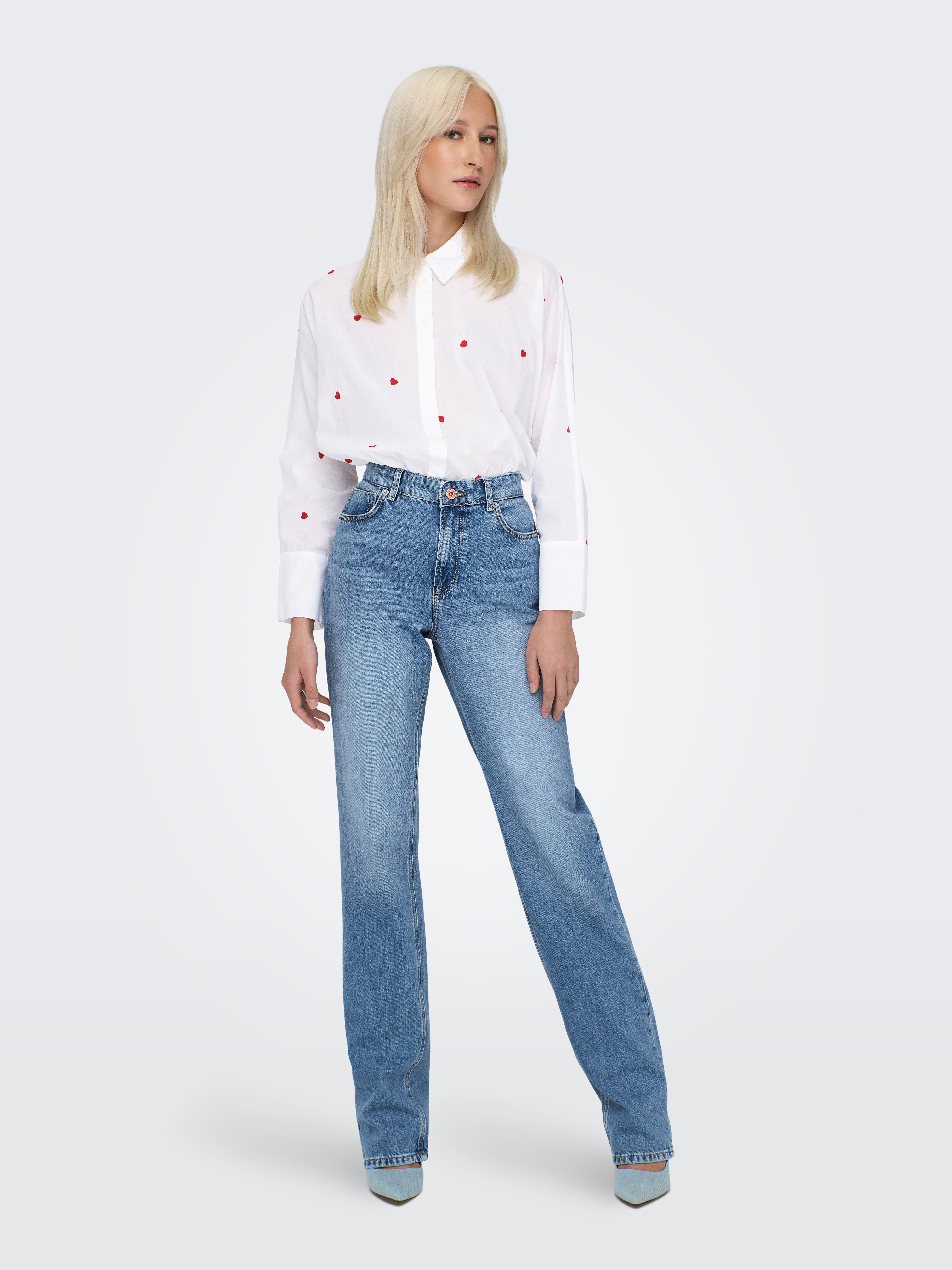 ONLY Hemdbluse ONLNEW LINA GRACE LS EMB SHIRT NOOS WVN – Bild 4 von 5