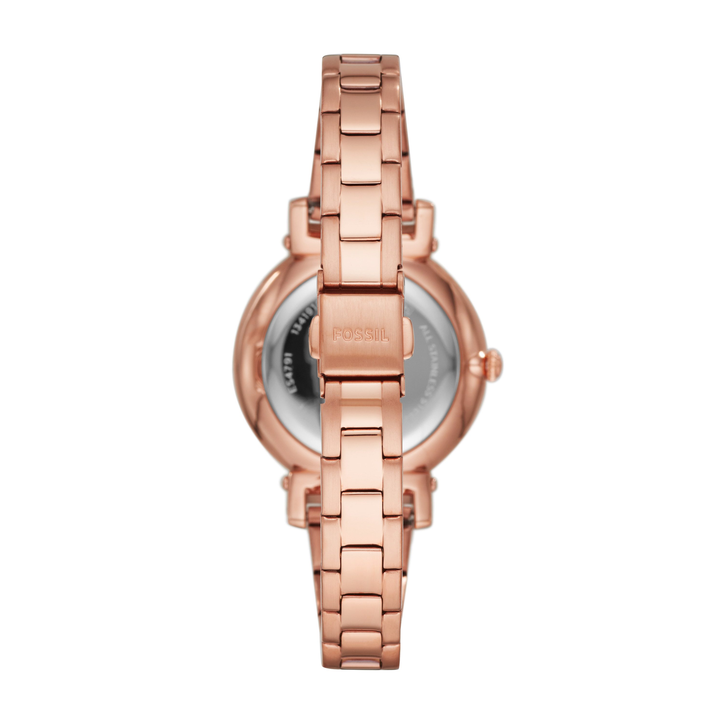 Fossil Quarzuhr DAISY ES4791, Armbanduhr, Damenuhr, Edelstahlarmband, analog