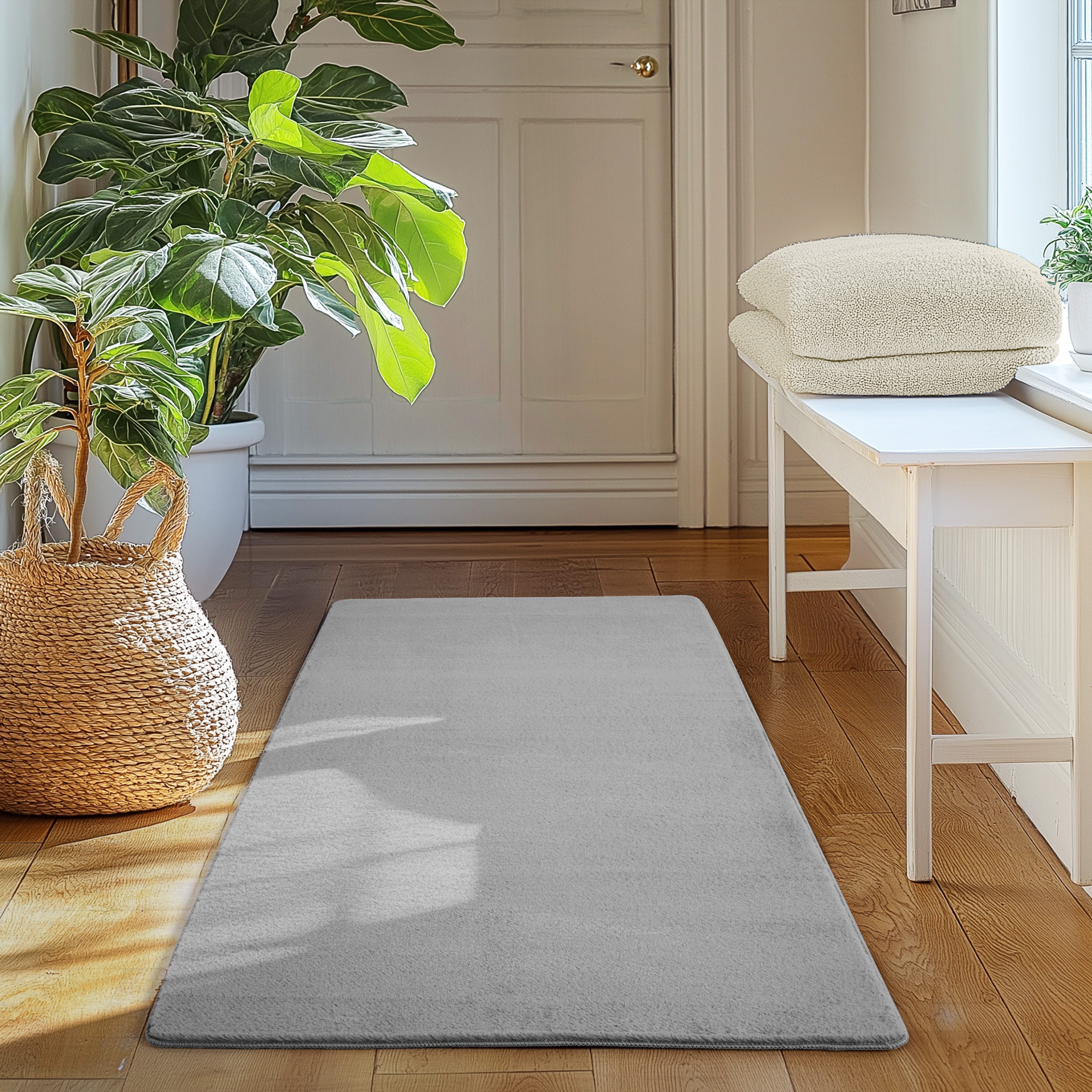 SIMPEX24 Teppich Unicolor - Einfarbig, Läufer, Höhe: 11 mm, Perfekt geeignet für Wohnzimmer, Schlafzimmer,Kinderzimmer