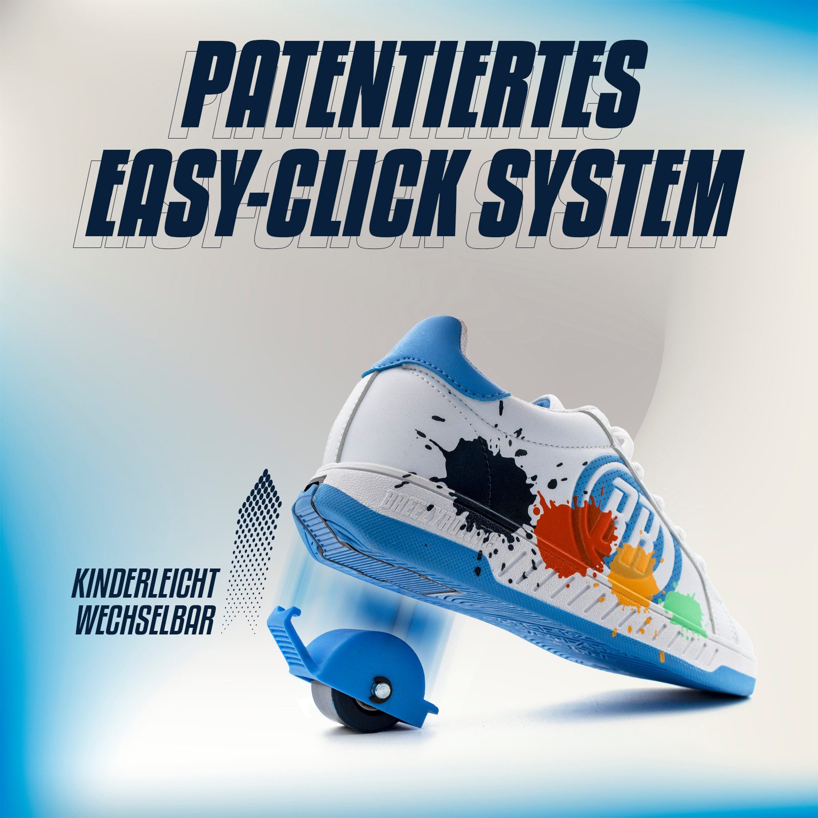 BREEZY ROLLERS Schuhe mit Rollen Rollschuhe Sneaker Heelys 2-in-1 Kinderschuhe Rollschuhe