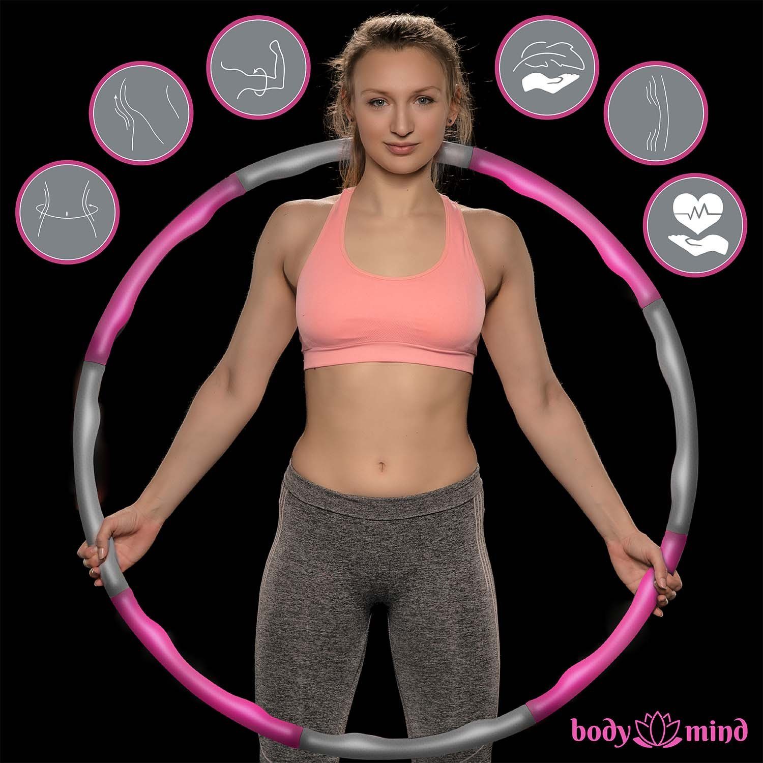Fitness-Ring Fitness-Reifen Mind kg), (bis Hula-Hoop-Reifen Body 0,8 & verstellbarer