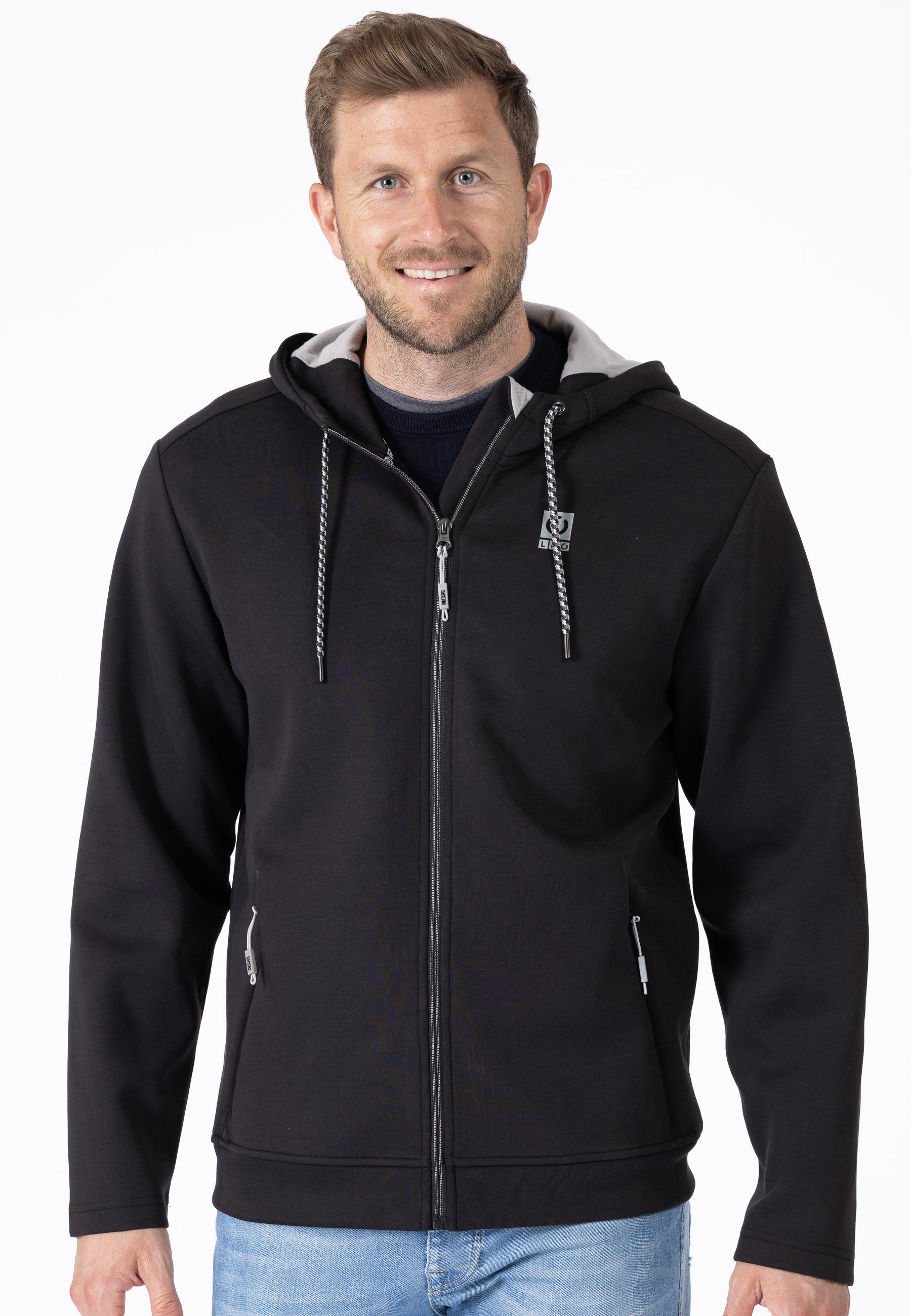 DEPROC Active Kapuzensweatjacke RODNEY CS Men Kapuzenjacke, Zip-Hoodie mit Kapuze