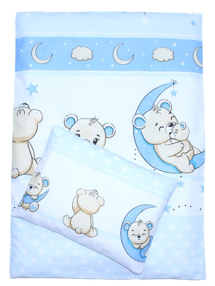 Babybettwäsche Kinderwagenset Baby Bettwäsche für Kinderwagen Bezüge Decke Kissen