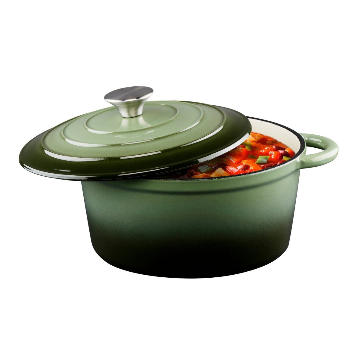 Alpina Kochtopf alpina Dutch Oven – Gusseisen Topf Induktion 3,8 L Ø 24 cm
