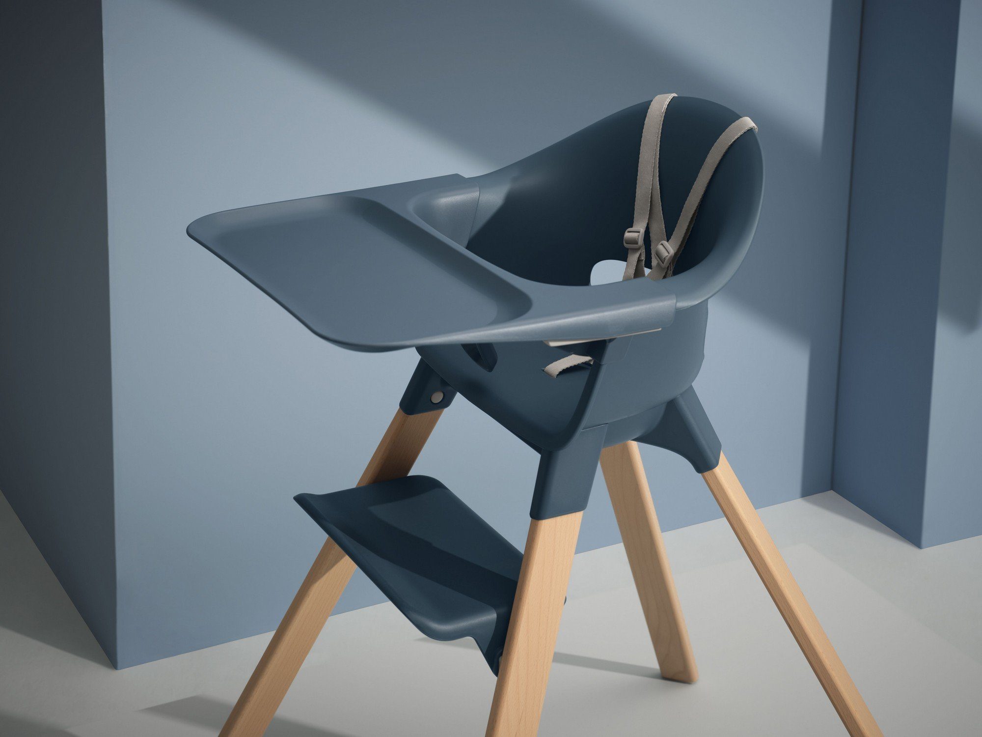 Der 6 Clikk™ Blue Fjord Hochstuhl Mahlzeiten kinderleichte Kinderhochstuhl Monate für Stokke ab