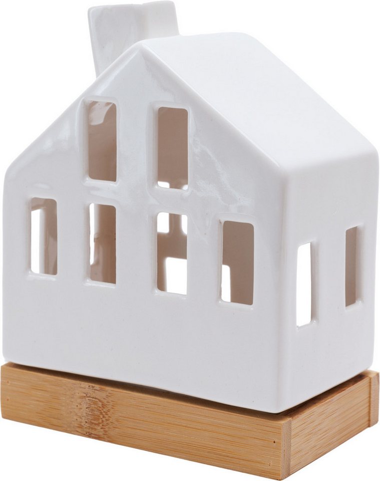 Trend Line Dekofigur TrendLine Lichthaus Keramik 9 cm weiß