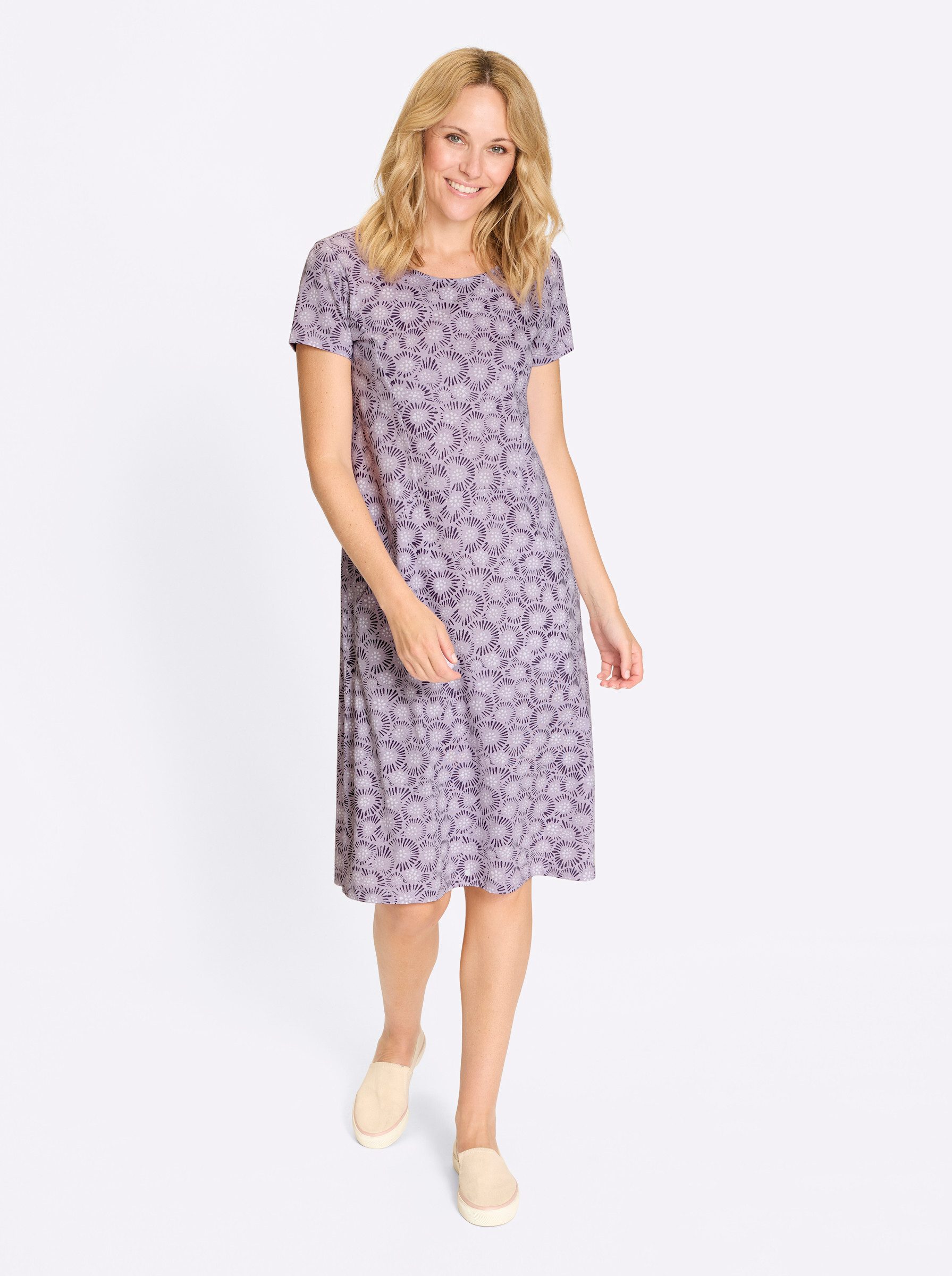 Sieh an! Jerseykleid Jersey-Kleid Kurzarm