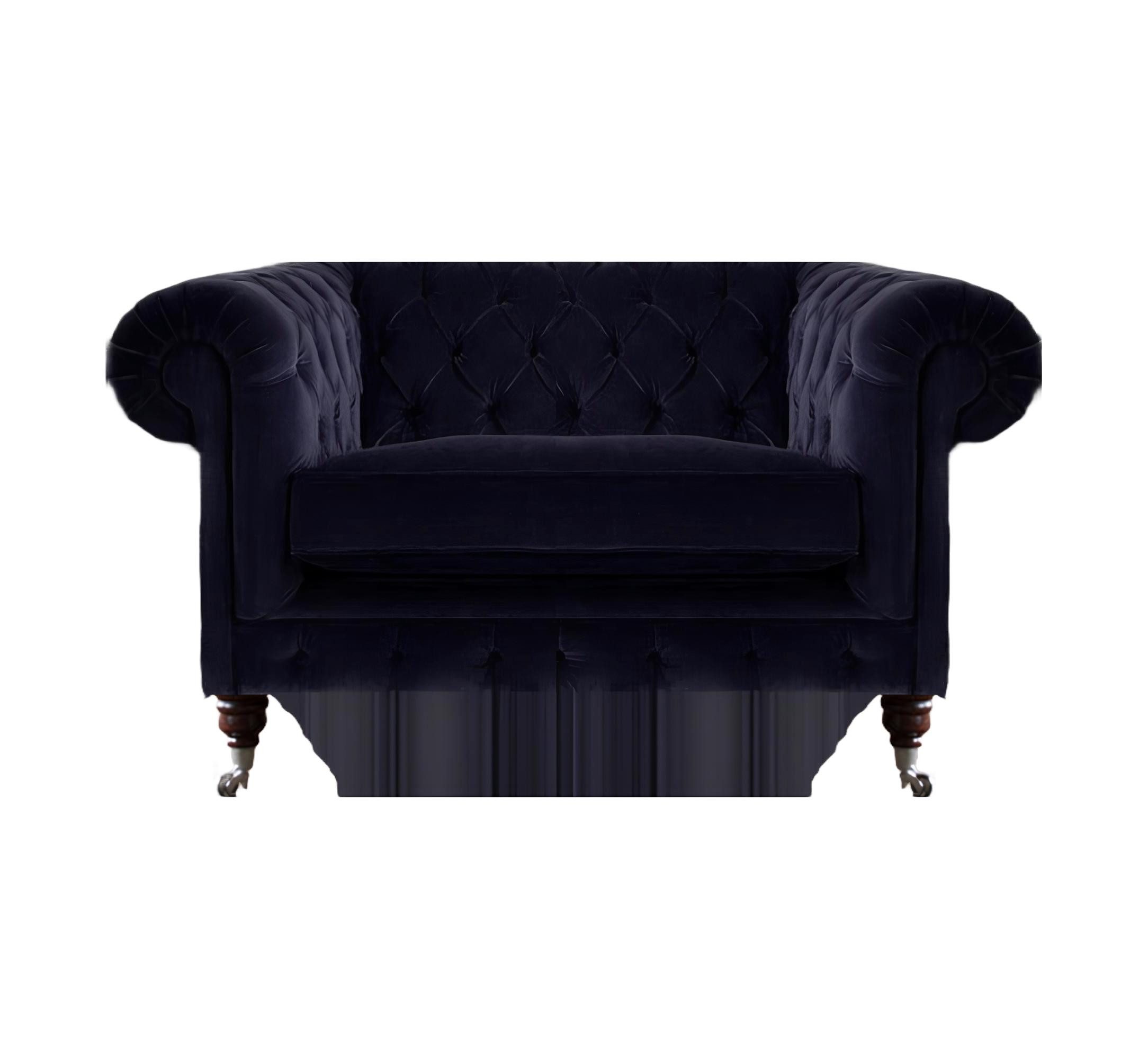 Xlmoebel Sessel Einzelner Designer-Sessel für das Wohnzimmer in dunkelblauem (Sessel), Hergestellt in Europa